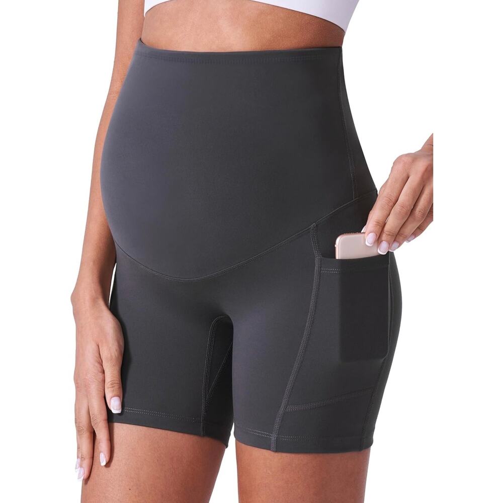 Maternity Over the Belly Biker Shorts - Size S